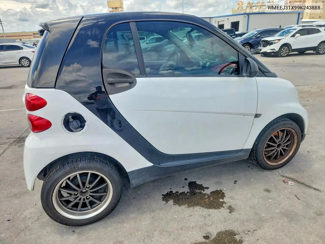 2009 Smart Fortwo Pure VIN: WMEEJ31X99K243888 Lot: 59820776