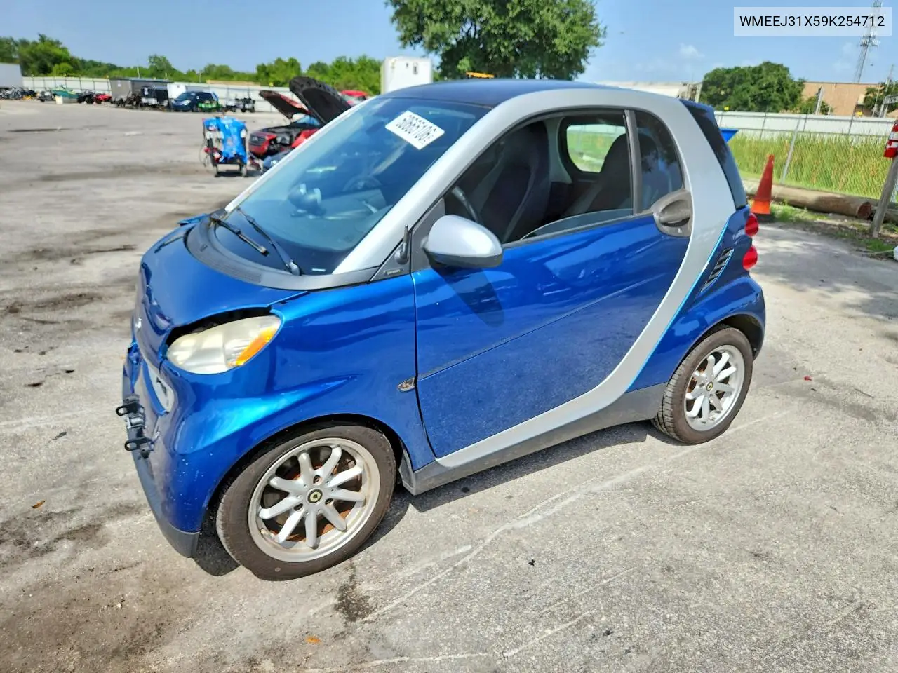 2009 Smart Fortwo Pure VIN: WMEEJ31X59K254712 Lot: 60665106