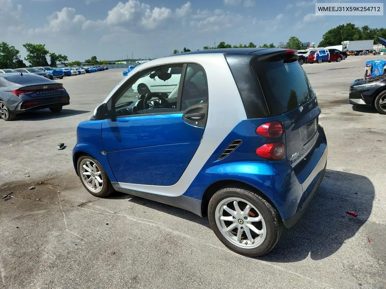 2009 Smart Fortwo Pure VIN: WMEEJ31X59K254712 Lot: 60665106