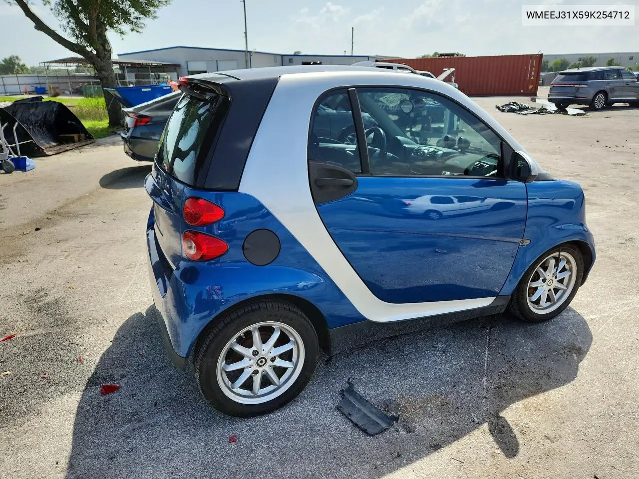 2009 Smart Fortwo Pure VIN: WMEEJ31X59K254712 Lot: 60665106