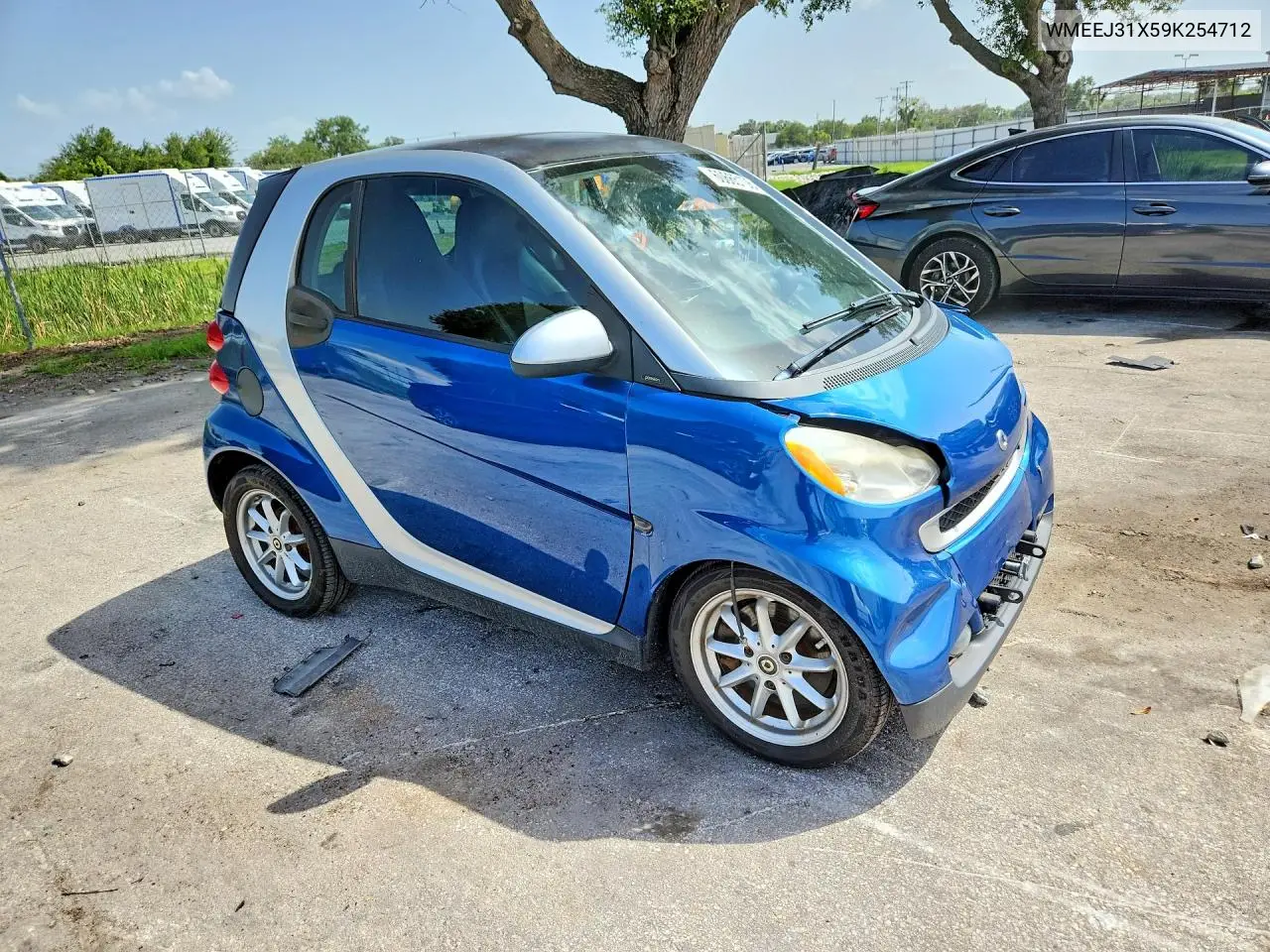 2009 Smart Fortwo Pure VIN: WMEEJ31X59K254712 Lot: 60665106