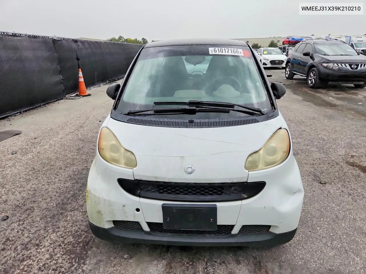 2009 Smart Fortwo Pure VIN: WMEEJ31X39K210210 Lot: 61017166