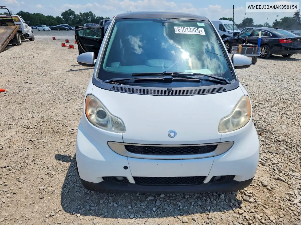 2010 Smart Fortwo Pure VIN: WMEEJ3BA4AK358154 Lot: 61012926