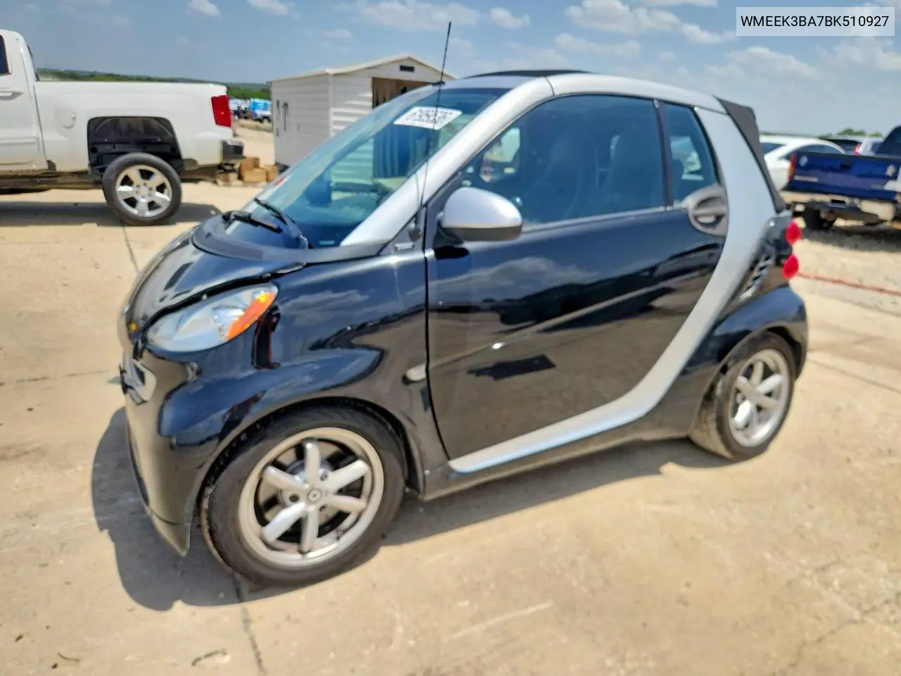 2011 Smart Fortwo Passion VIN: WMEEK3BA7BK510927 Lot: 61959536