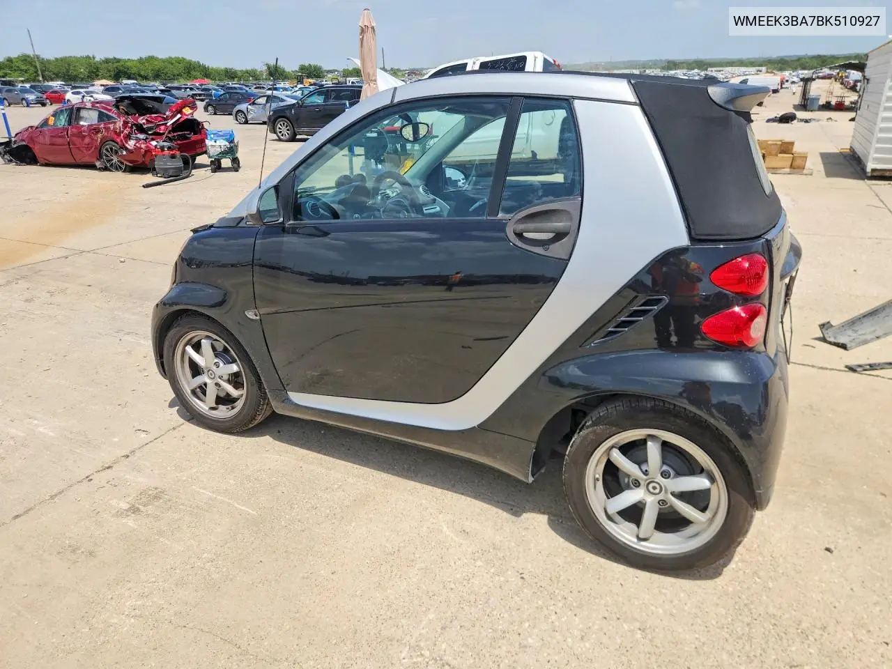 2011 Smart Fortwo Passion VIN: WMEEK3BA7BK510927 Lot: 61959536