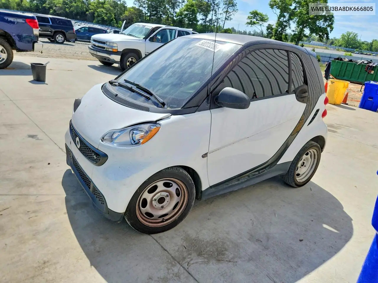 2013 Smart Fortwo Pure VIN: WMEEJ3BA8DK666805 Lot: 50223286