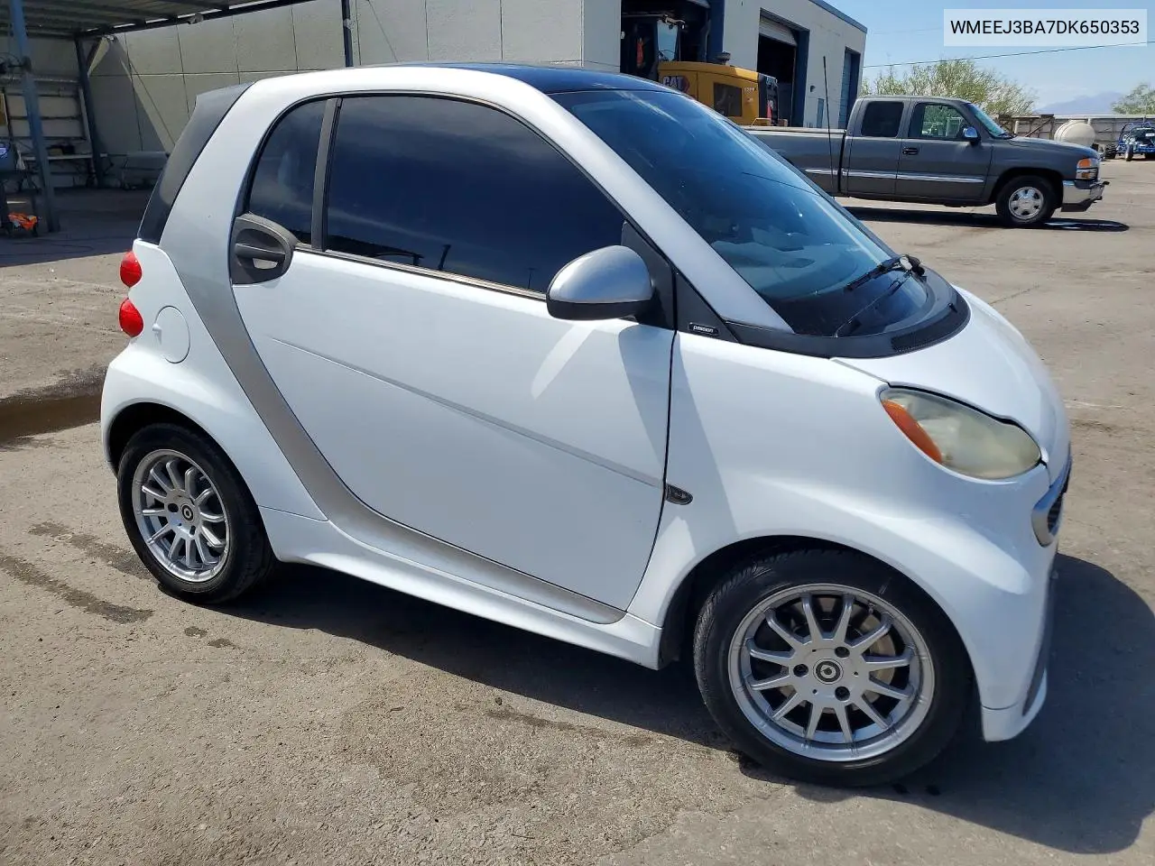 2013 Smart Fortwo Pure VIN: WMEEJ3BA7DK650353 Lot: 57595546