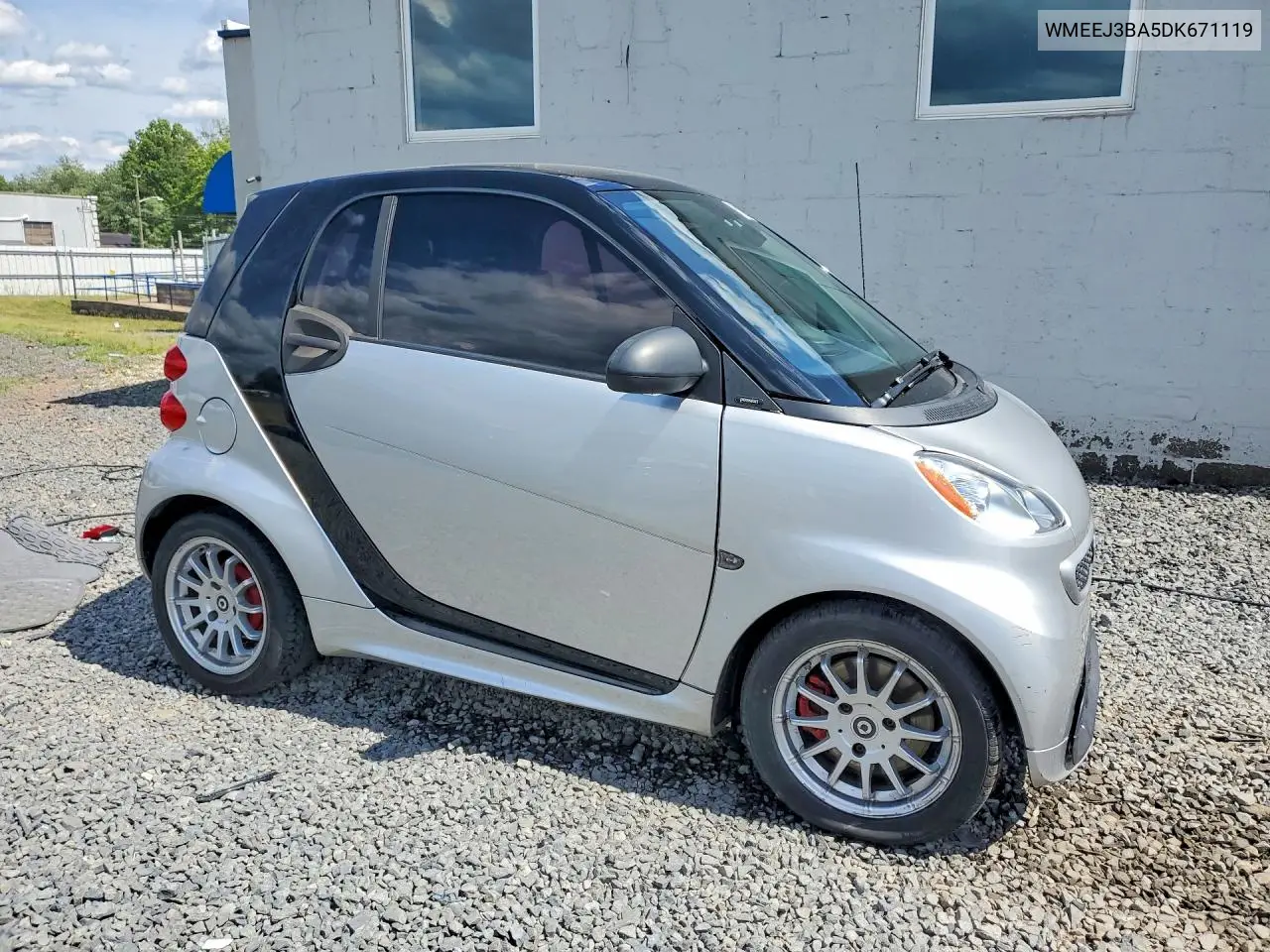 2013 Smart Fortwo Pure VIN: WMEEJ3BA5DK671119 Lot: 58258206