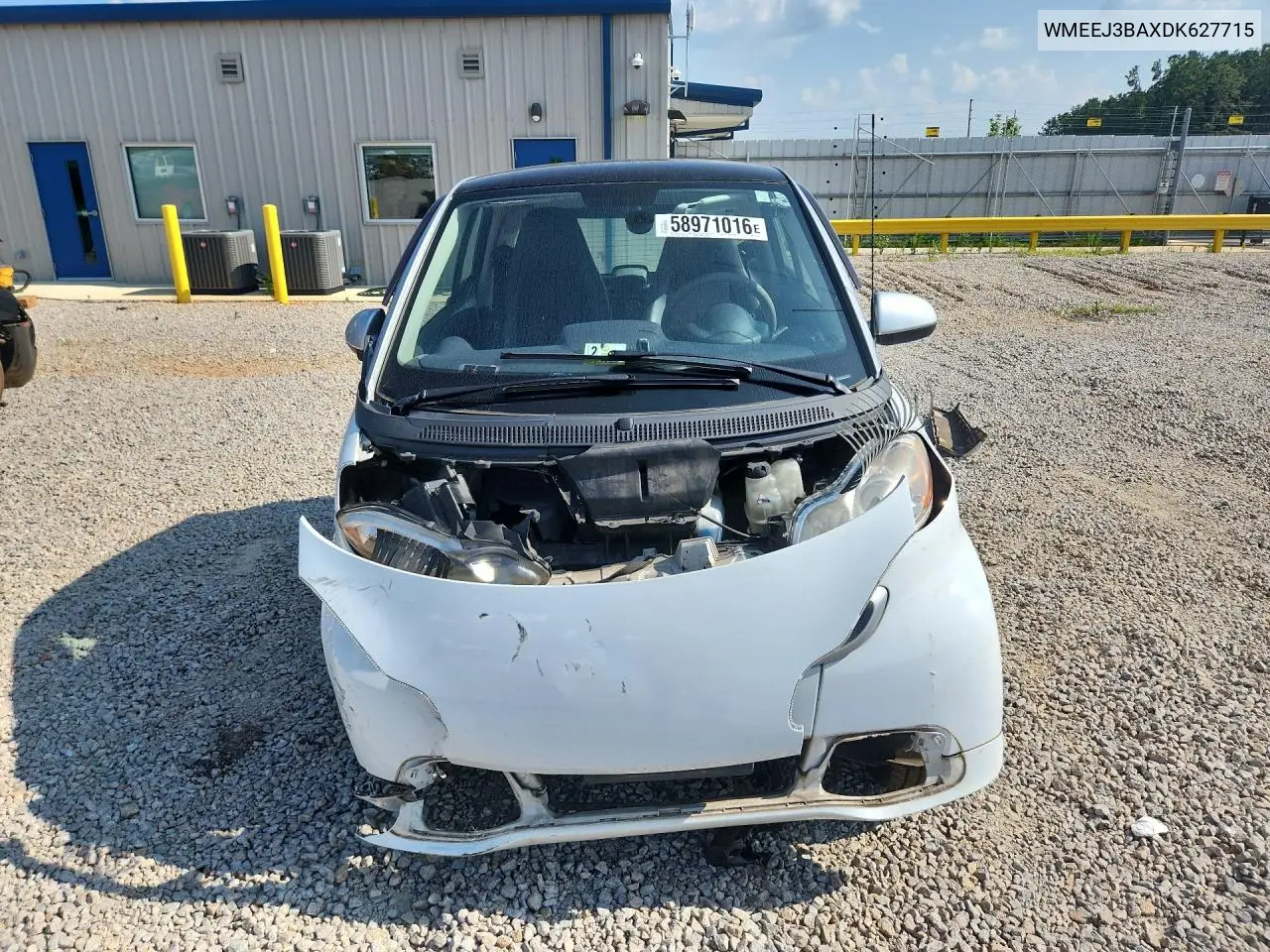 2013 Smart Fortwo Pure VIN: WMEEJ3BAXDK627715 Lot: 58971016