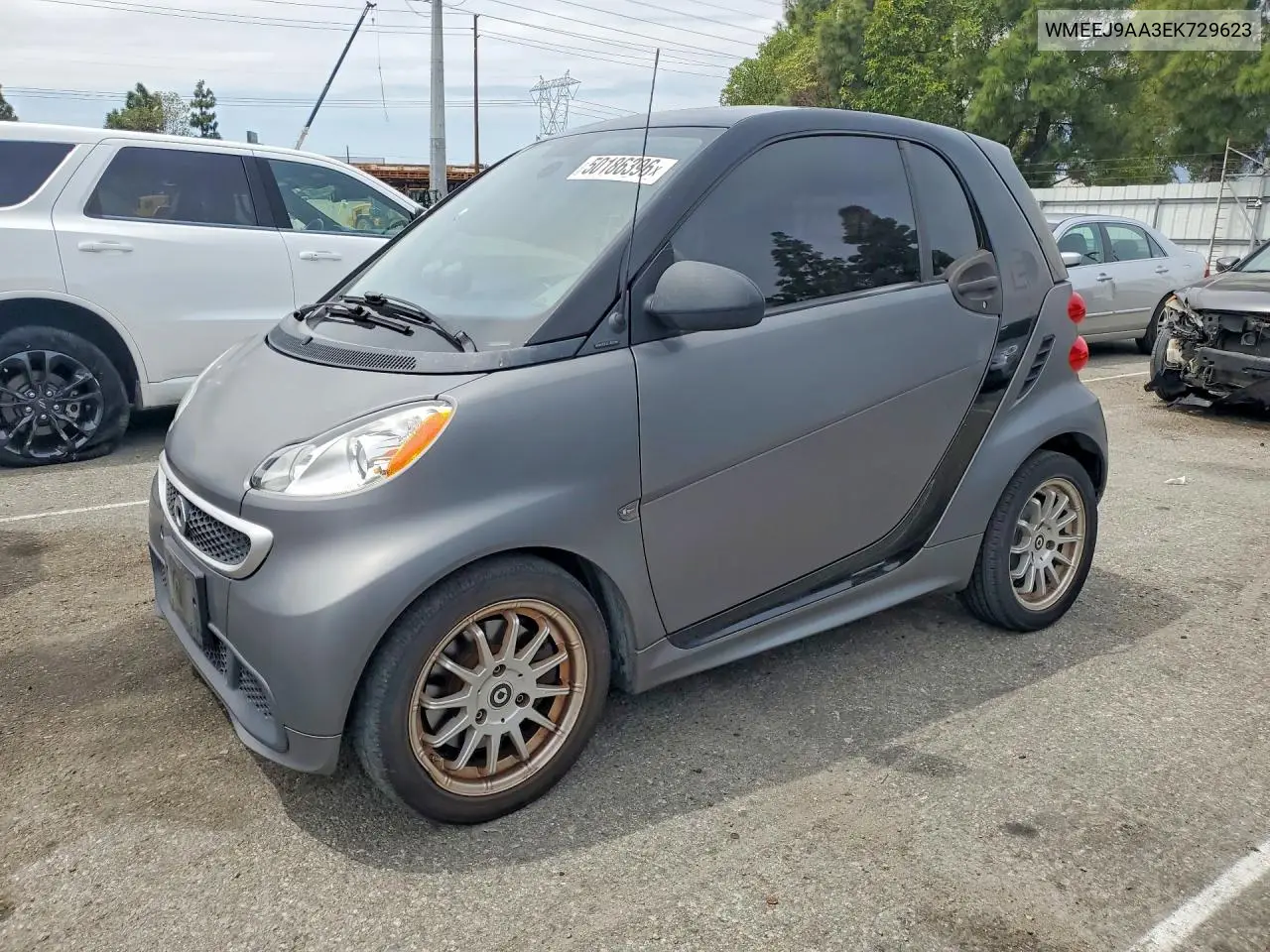 2014 Smart Fortwo VIN: WMEEJ9AA3EK729623 Lot: 50186396