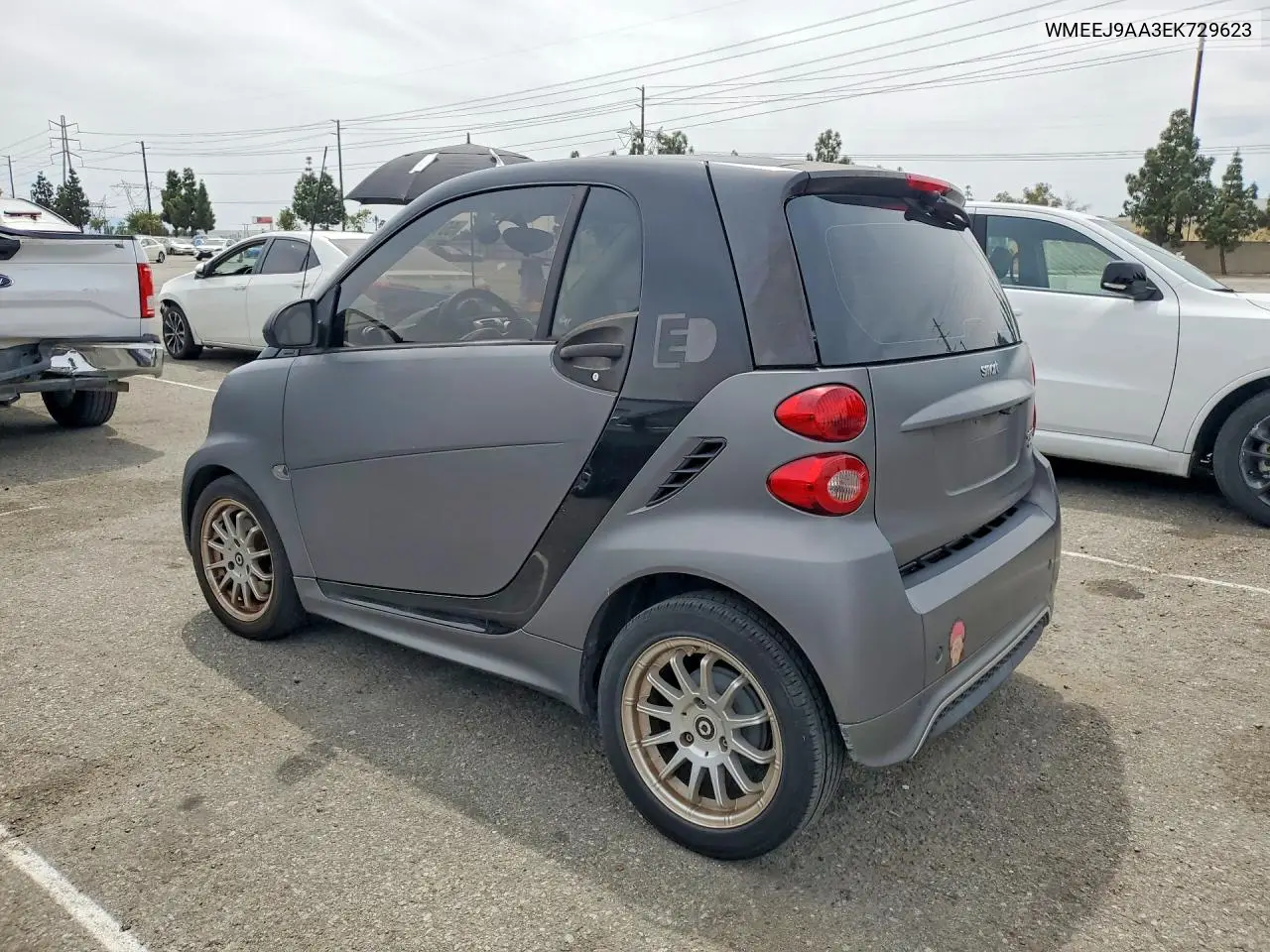 2014 Smart Fortwo VIN: WMEEJ9AA3EK729623 Lot: 50186396