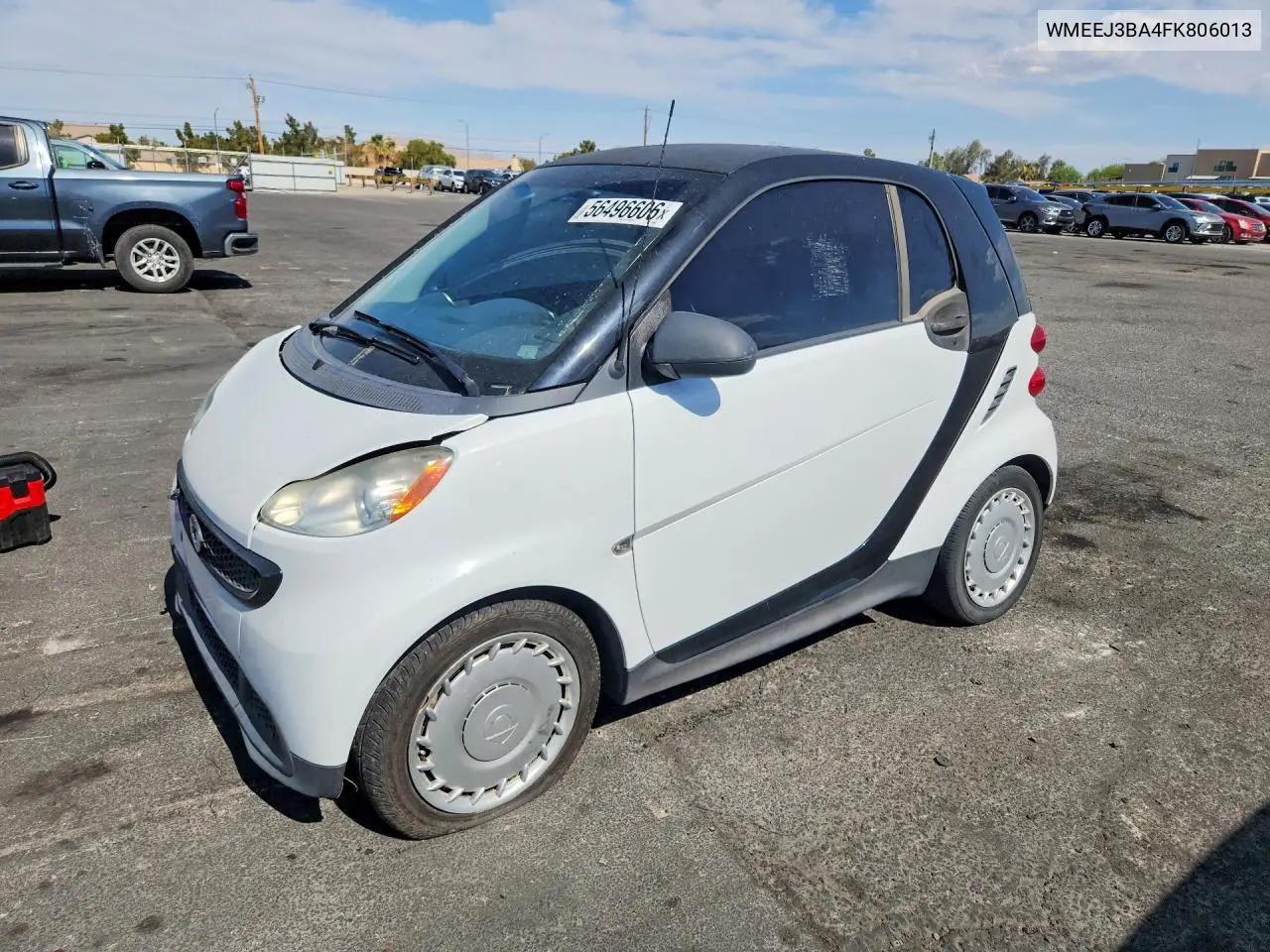 2015 Smart Fortwo Pure VIN: WMEEJ3BA4FK806013 Lot: 56496606