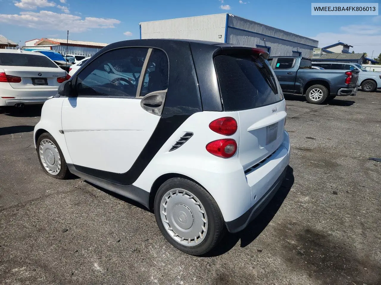 2015 Smart Fortwo Pure VIN: WMEEJ3BA4FK806013 Lot: 56496606