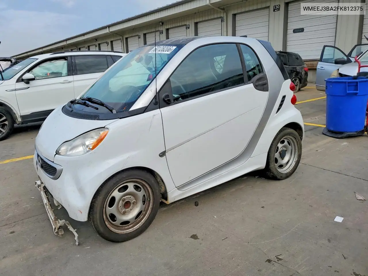 2015 Smart Fortwo Pure VIN: WMEEJ3BA2FK812375 Lot: 60128206