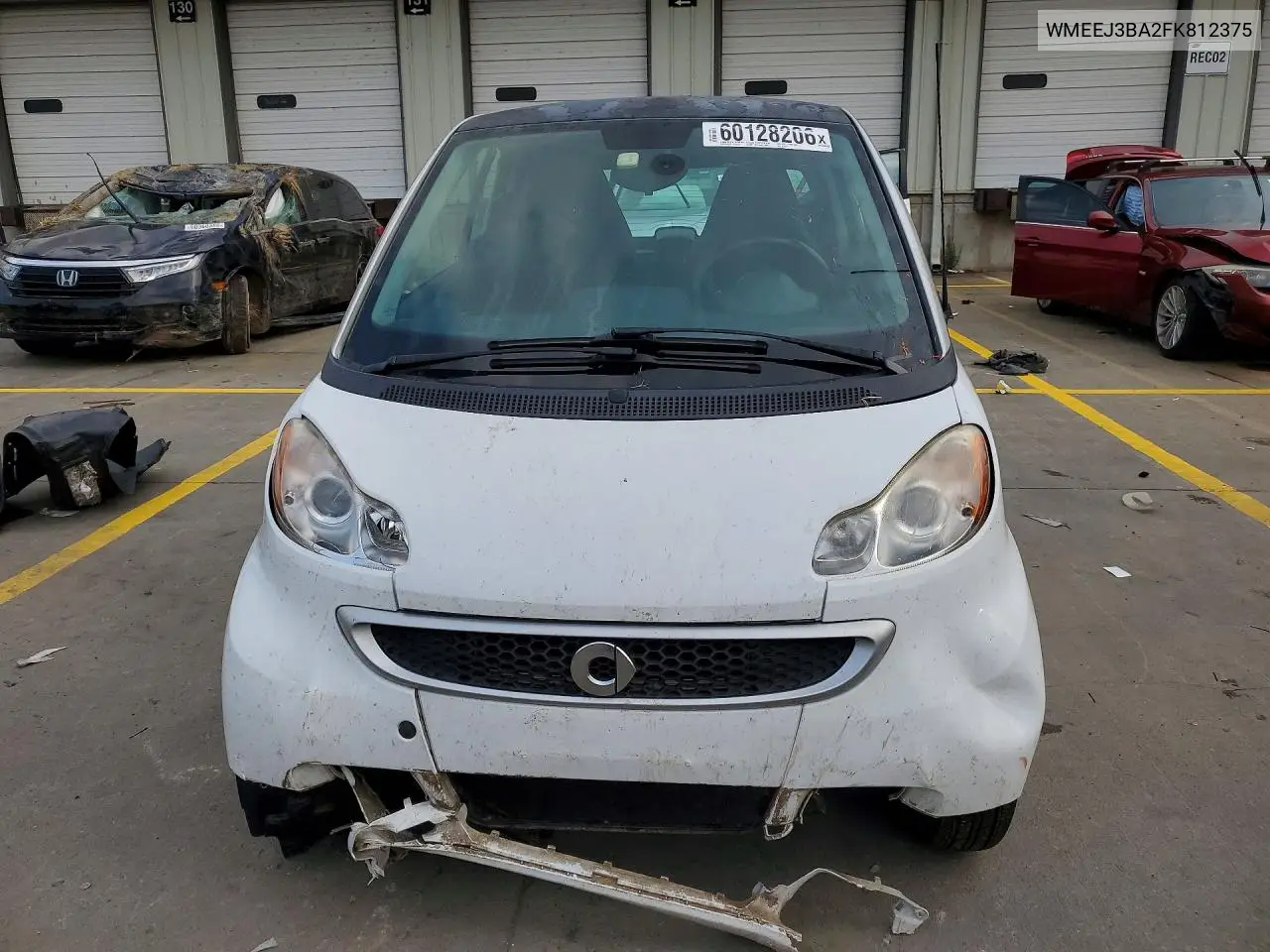 2015 Smart Fortwo Pure VIN: WMEEJ3BA2FK812375 Lot: 60128206