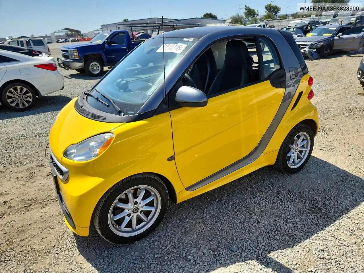 2015 Smart Fortwo VIN: WMEEJ9AA3FK828900 Lot: 61610716