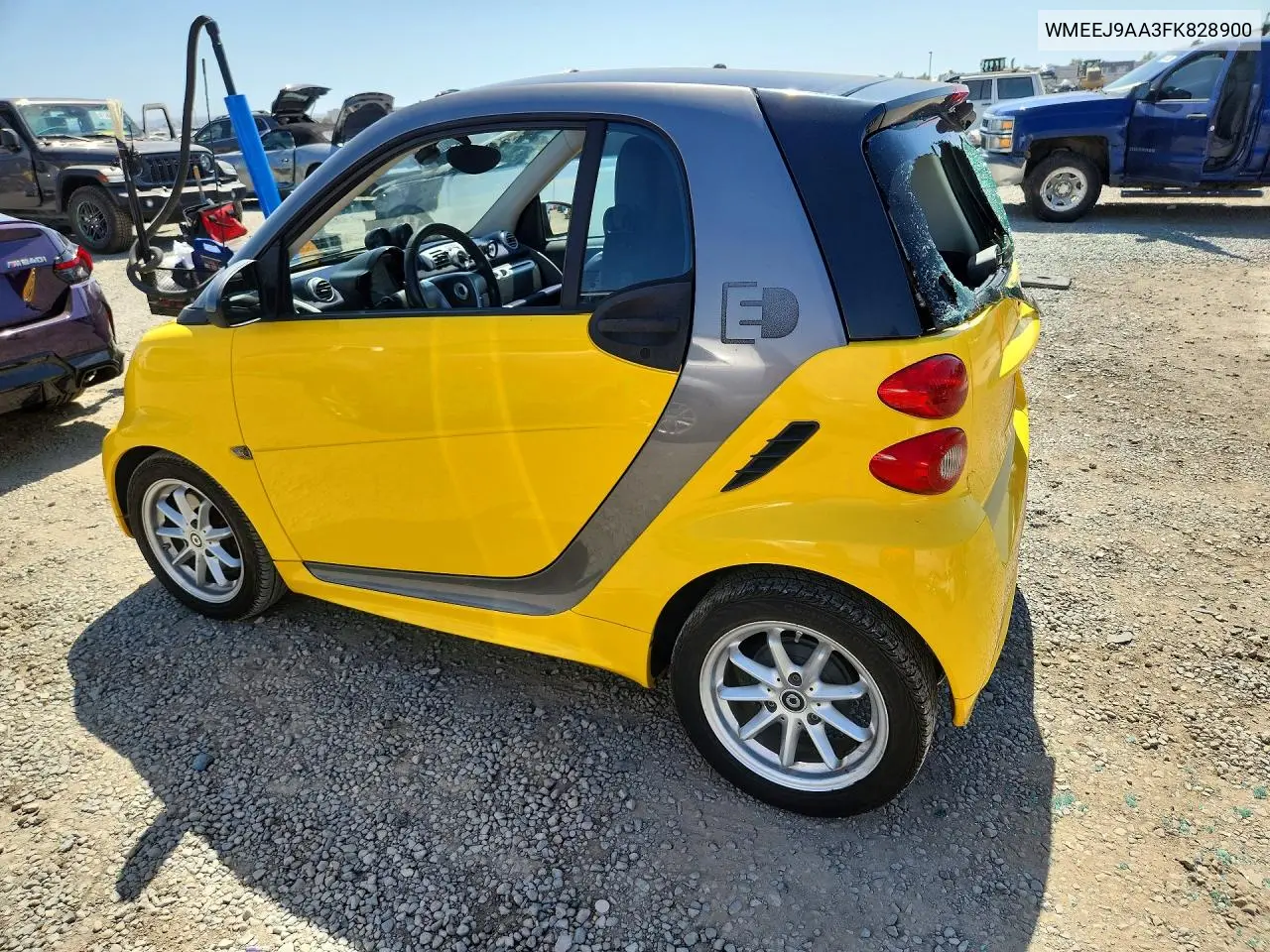 2015 Smart Fortwo VIN: WMEEJ9AA3FK828900 Lot: 61610716