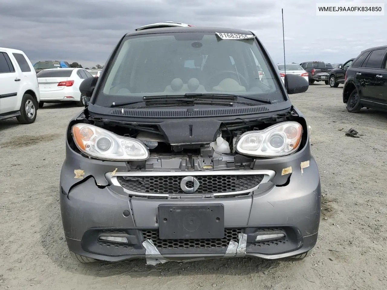 2015 Smart Fortwo VIN: WMEEJ9AA0FK834850 Lot: 81683255