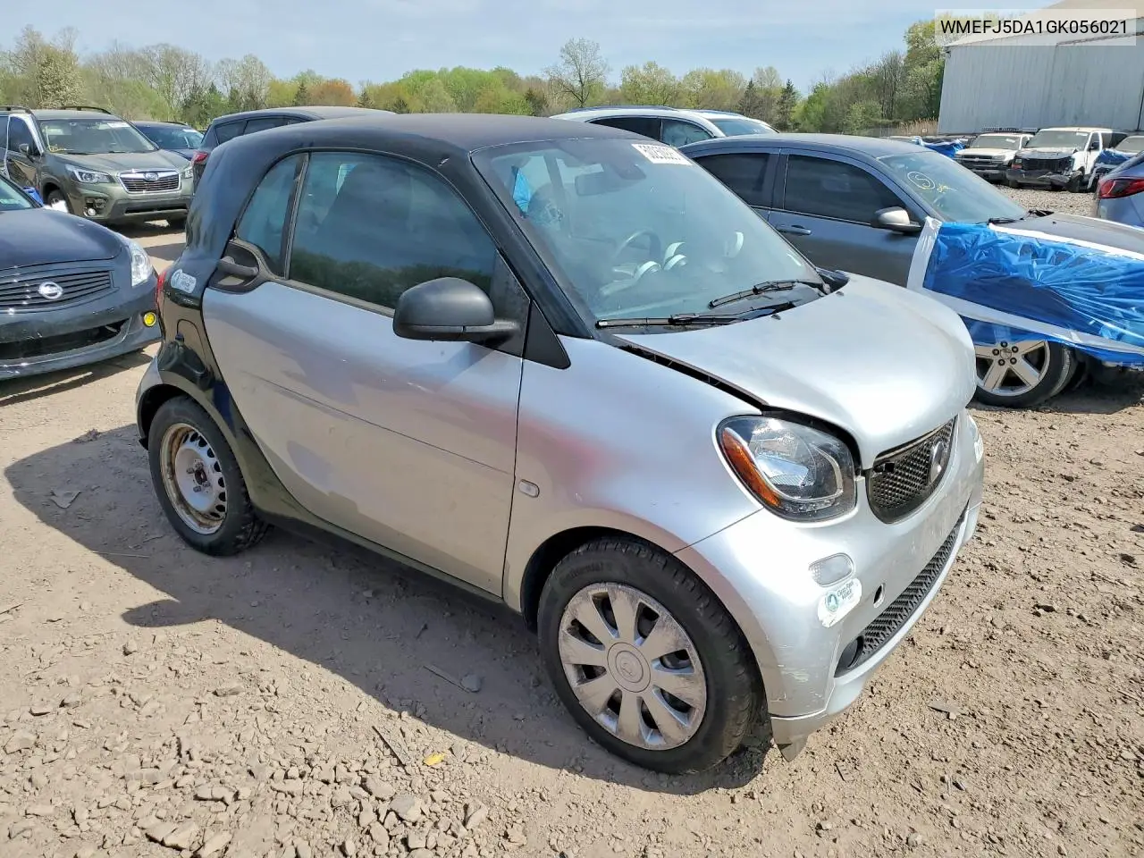 2016 Smart Fortwo VIN: WMEFJ5DA1GK056021 Lot: 50250926