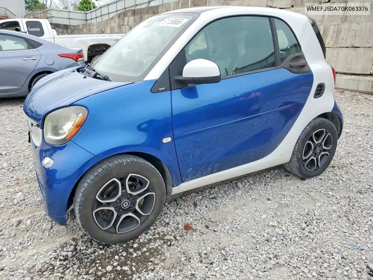 2016 Smart Fortwo VIN: WMEFJ5DA7GK063376 Lot: 51159866
