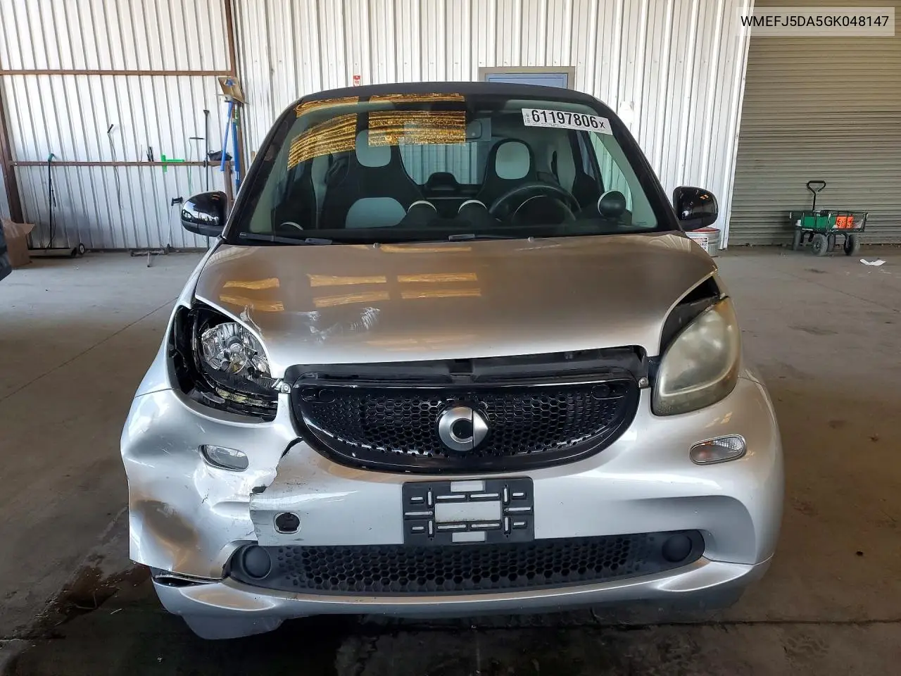 2016 Smart Fortwo VIN: WMEFJ5DA5GK048147 Lot: 61197806