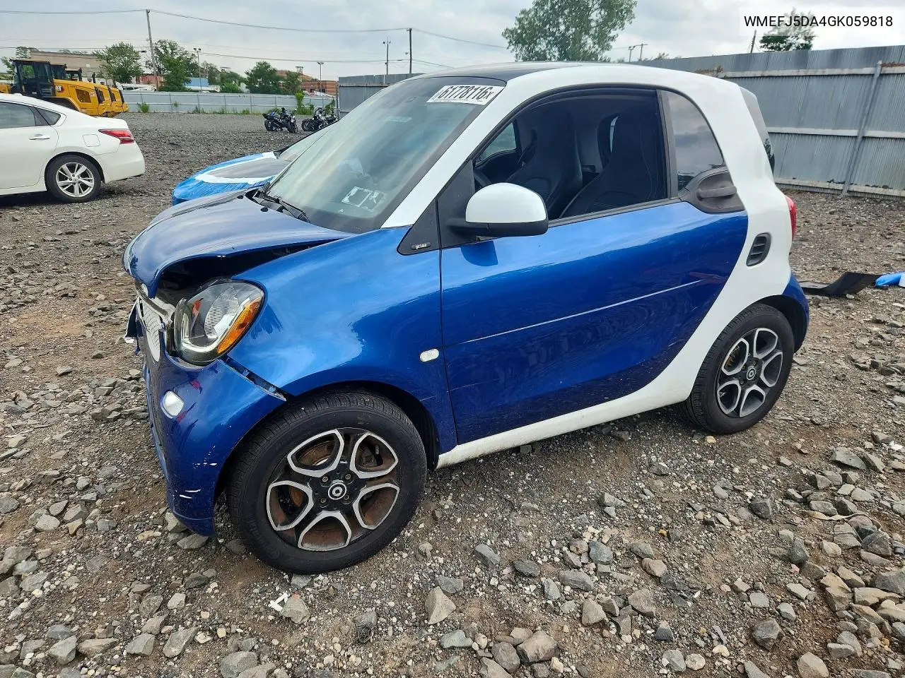 2016 Smart Fortwo VIN: WMEFJ5DA4GK059818 Lot: 61778116