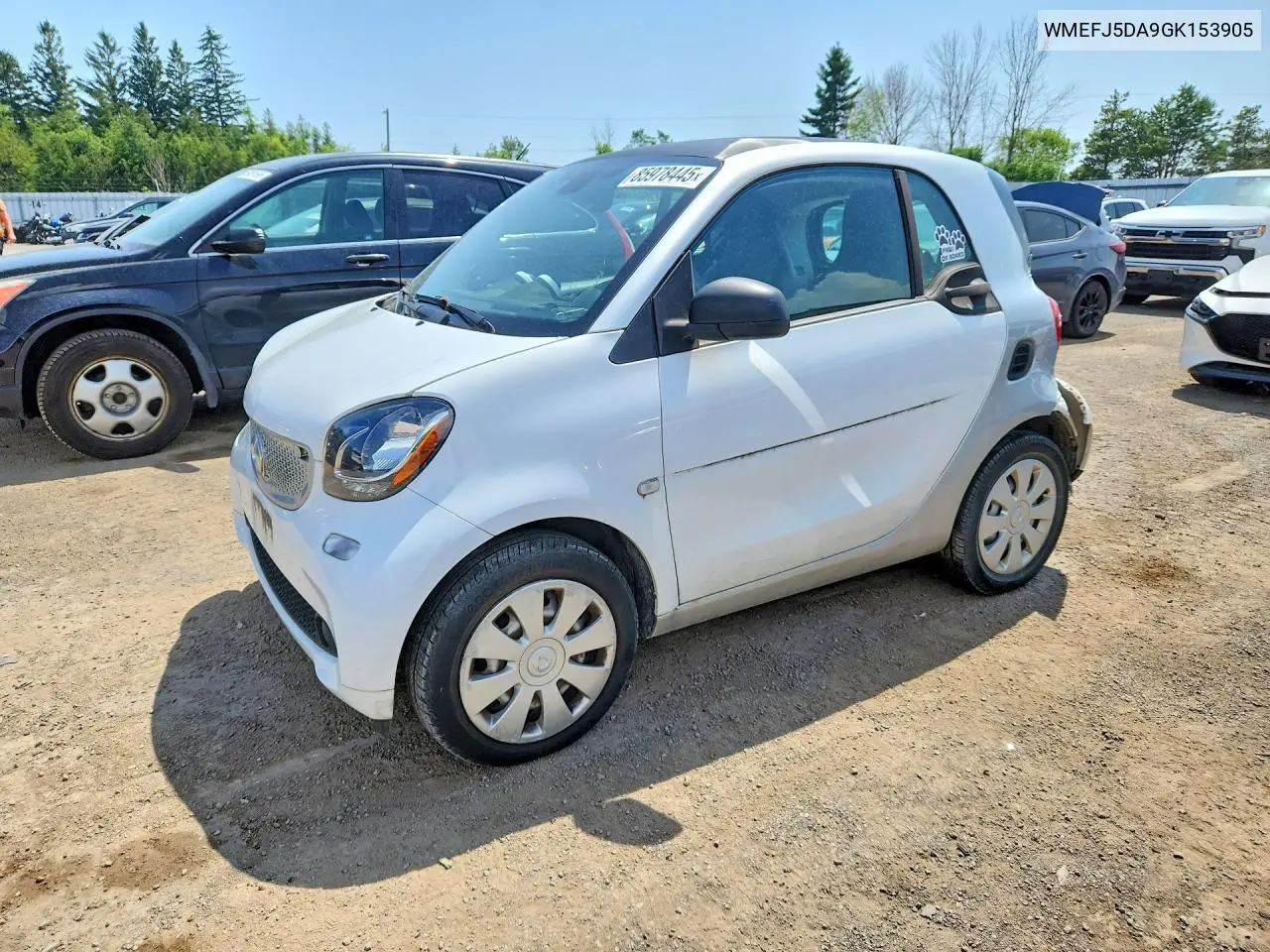 2016 Smart Fortwo VIN: WMEFJ5DA9GK153905 Lot: 85978445