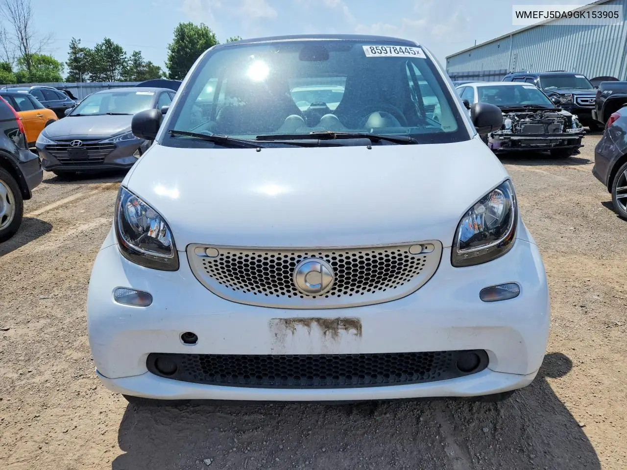 2016 Smart Fortwo VIN: WMEFJ5DA9GK153905 Lot: 85978445