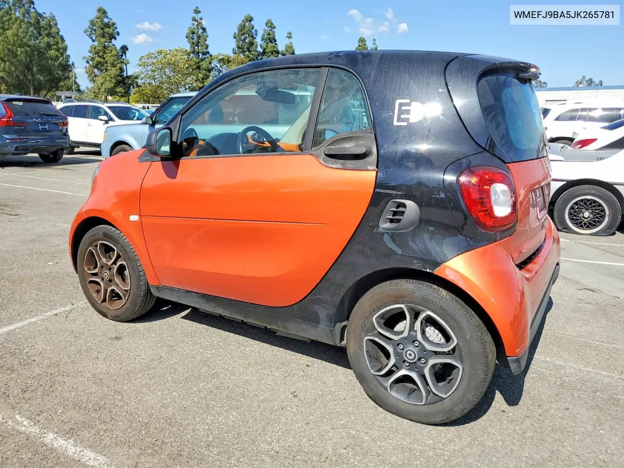 2018 Smart Fortwo VIN: WMEFJ9BA5JK265781 Lot: 55435276