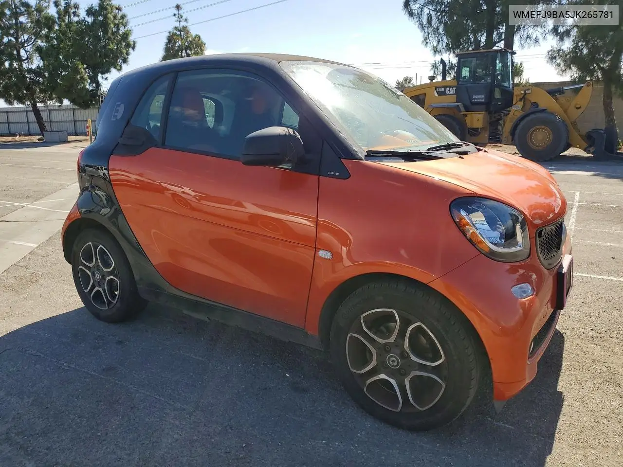 2018 Smart Fortwo VIN: WMEFJ9BA5JK265781 Lot: 55435276