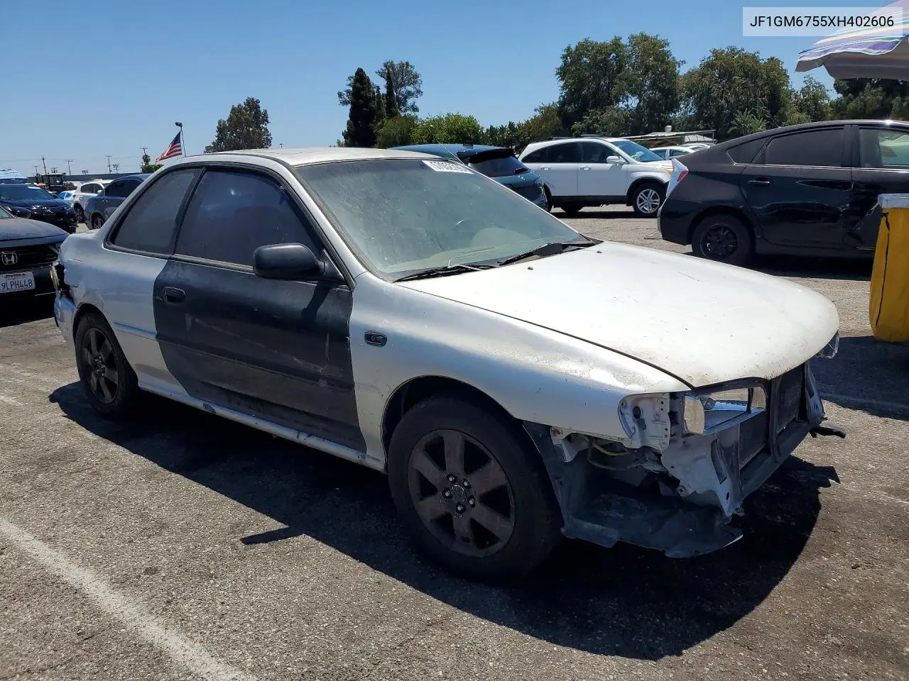 1999 Subaru Impreza Rs VIN: JF1GM6755XH402606 Lot: 57052796