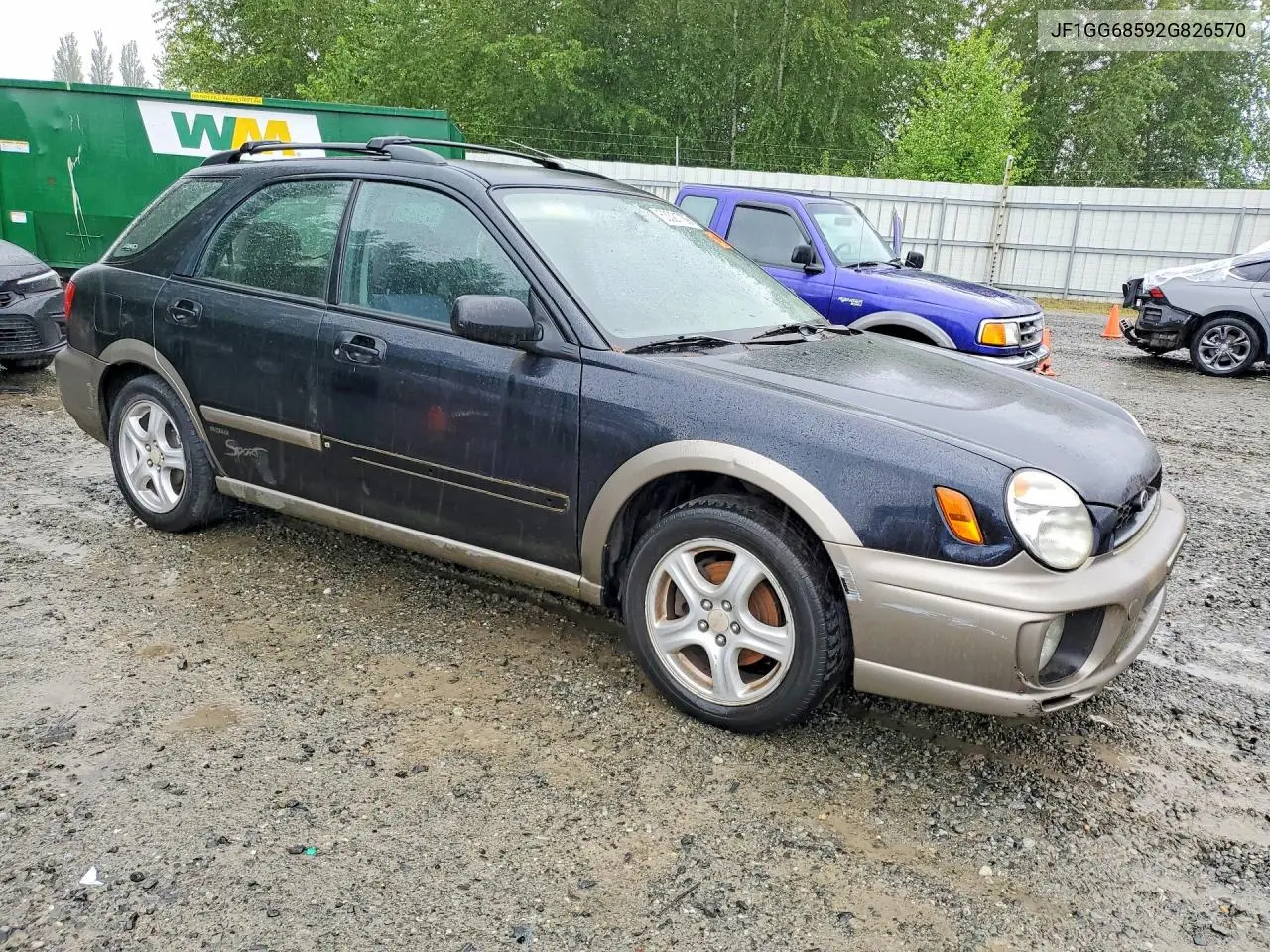 2002 Subaru Impreza Outback Sport VIN: JF1GG68592G826570 Lot: 53321736