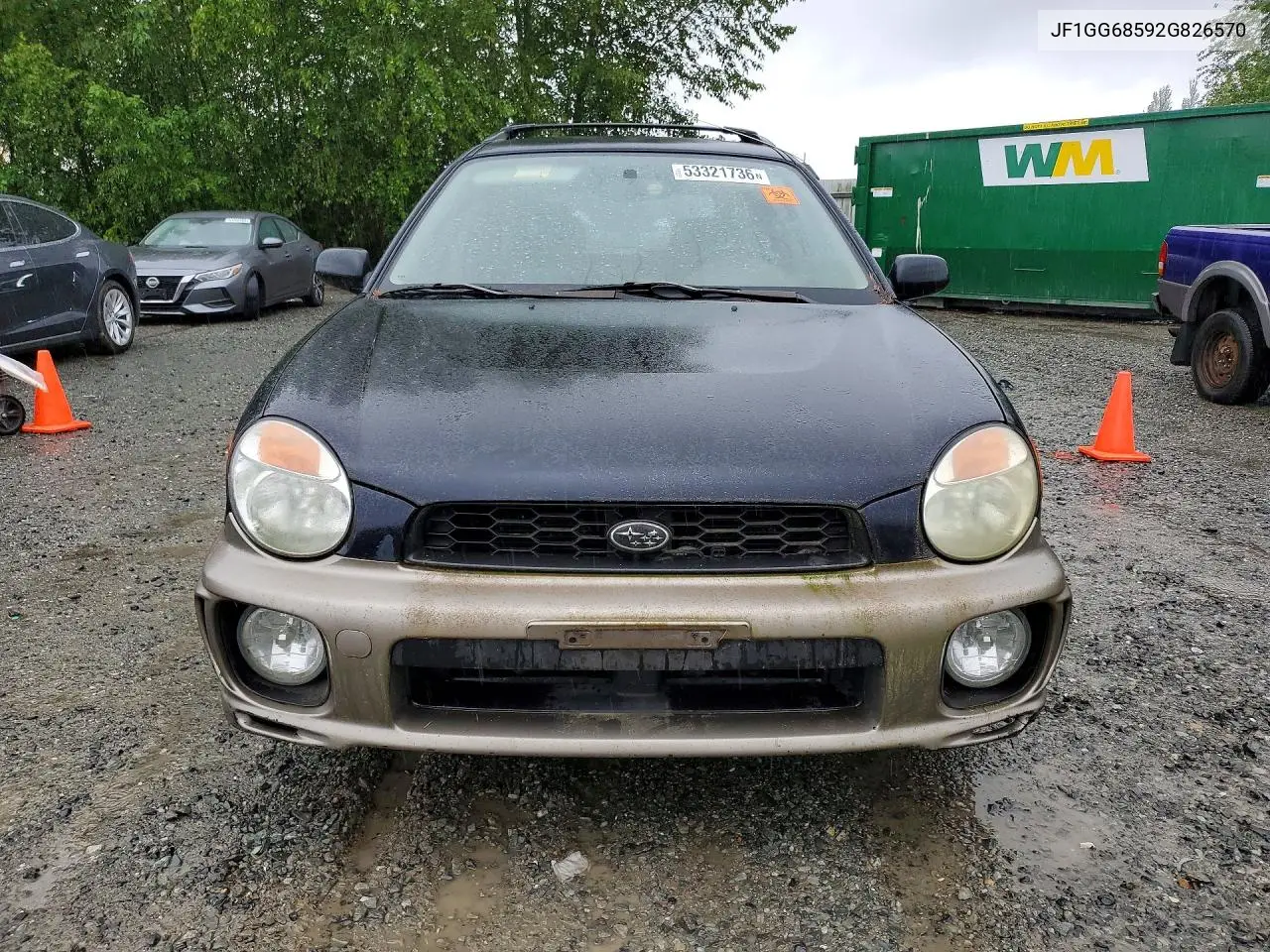 2002 Subaru Impreza Outback Sport VIN: JF1GG68592G826570 Lot: 53321736