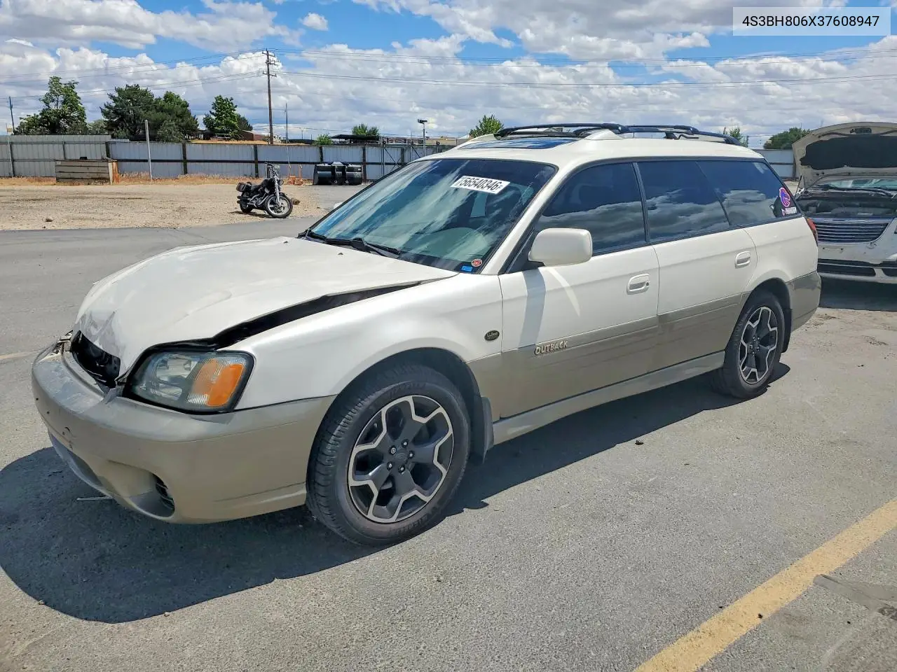 2003 Subaru Legacy Outback H6 3.0 Ll Bean VIN: 4S3BH806X37608947 Lot: 56540346