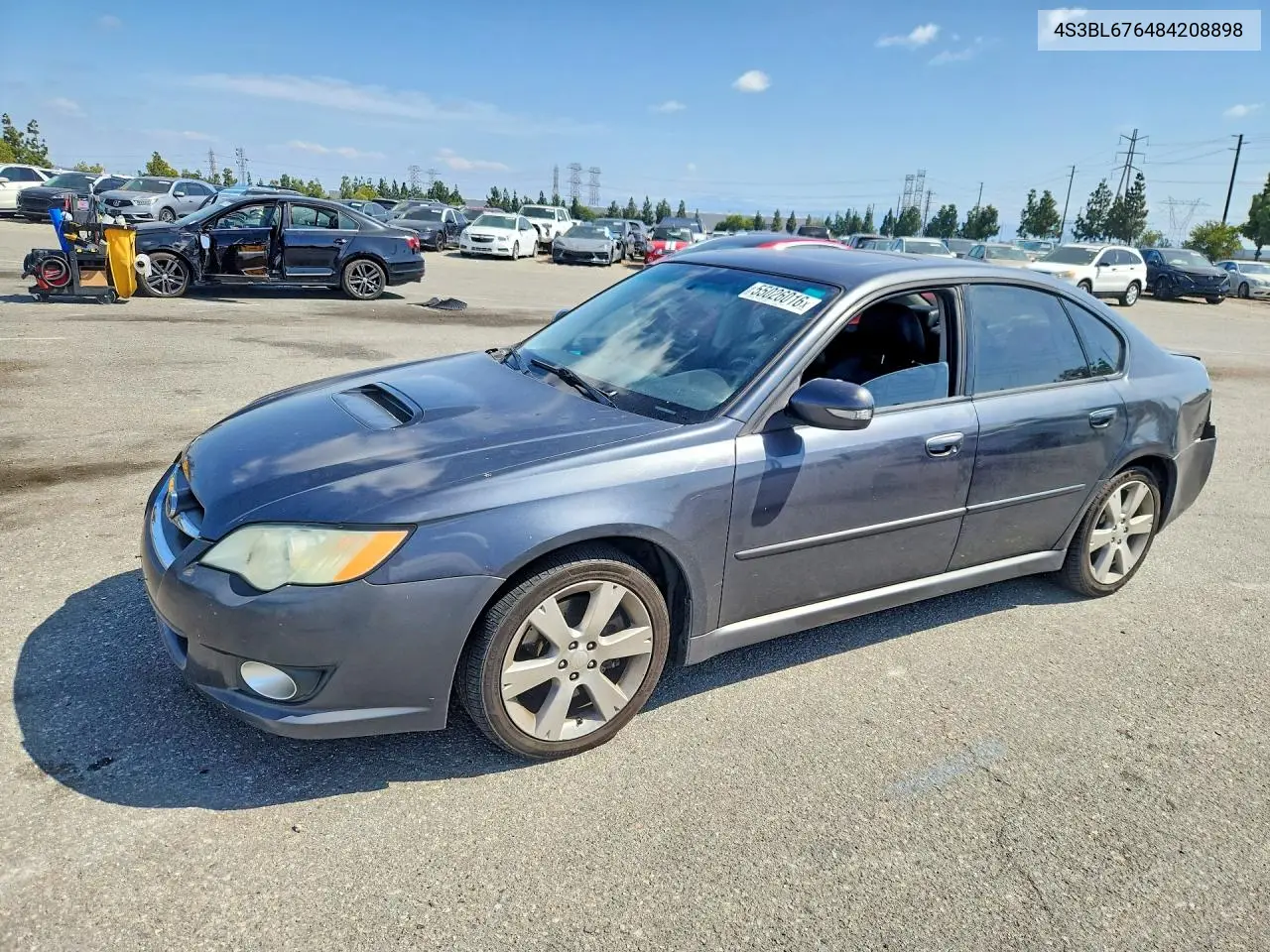 2008 Subaru Legacy Gt Limited VIN: 4S3BL676484208898 Lot: 55026016