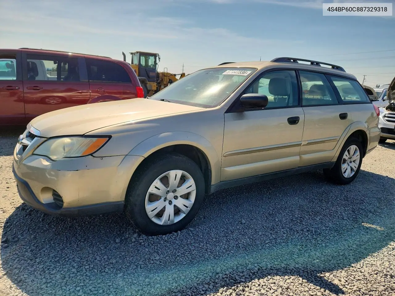 2008 Subaru Outback VIN: 4S4BP60C887329318 Lot: 57447336