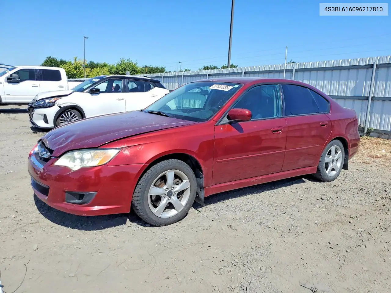 2009 Subaru Legacy 2.5I VIN: 4S3BL616096217810 Lot: 57437236