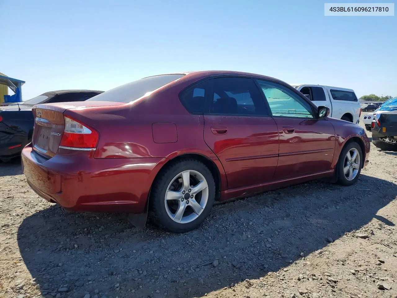 2009 Subaru Legacy 2.5I VIN: 4S3BL616096217810 Lot: 57437236