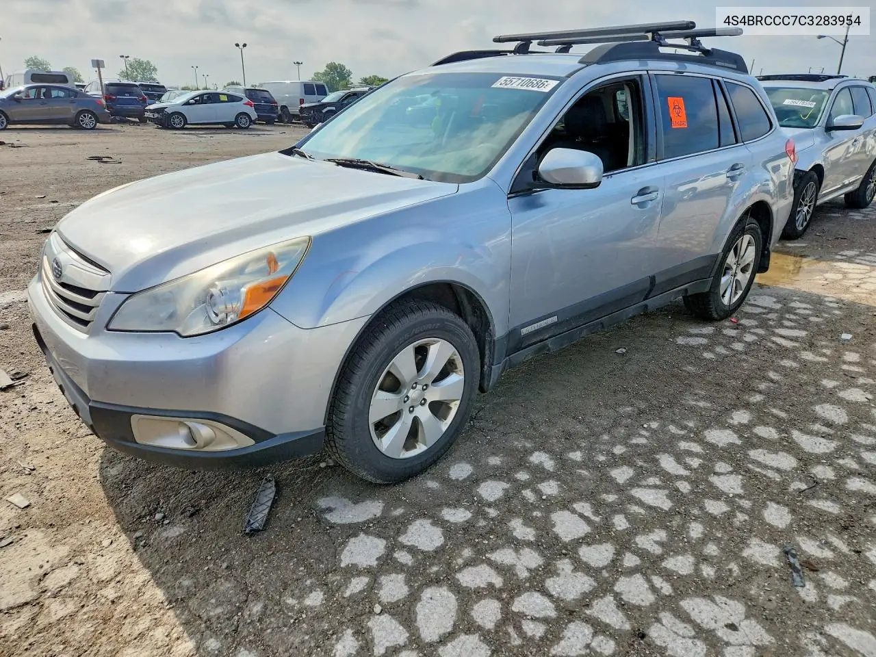 2012 Subaru Outback 2.5I Premium VIN: 4S4BRCCC7C3283954 Lot: 55710686