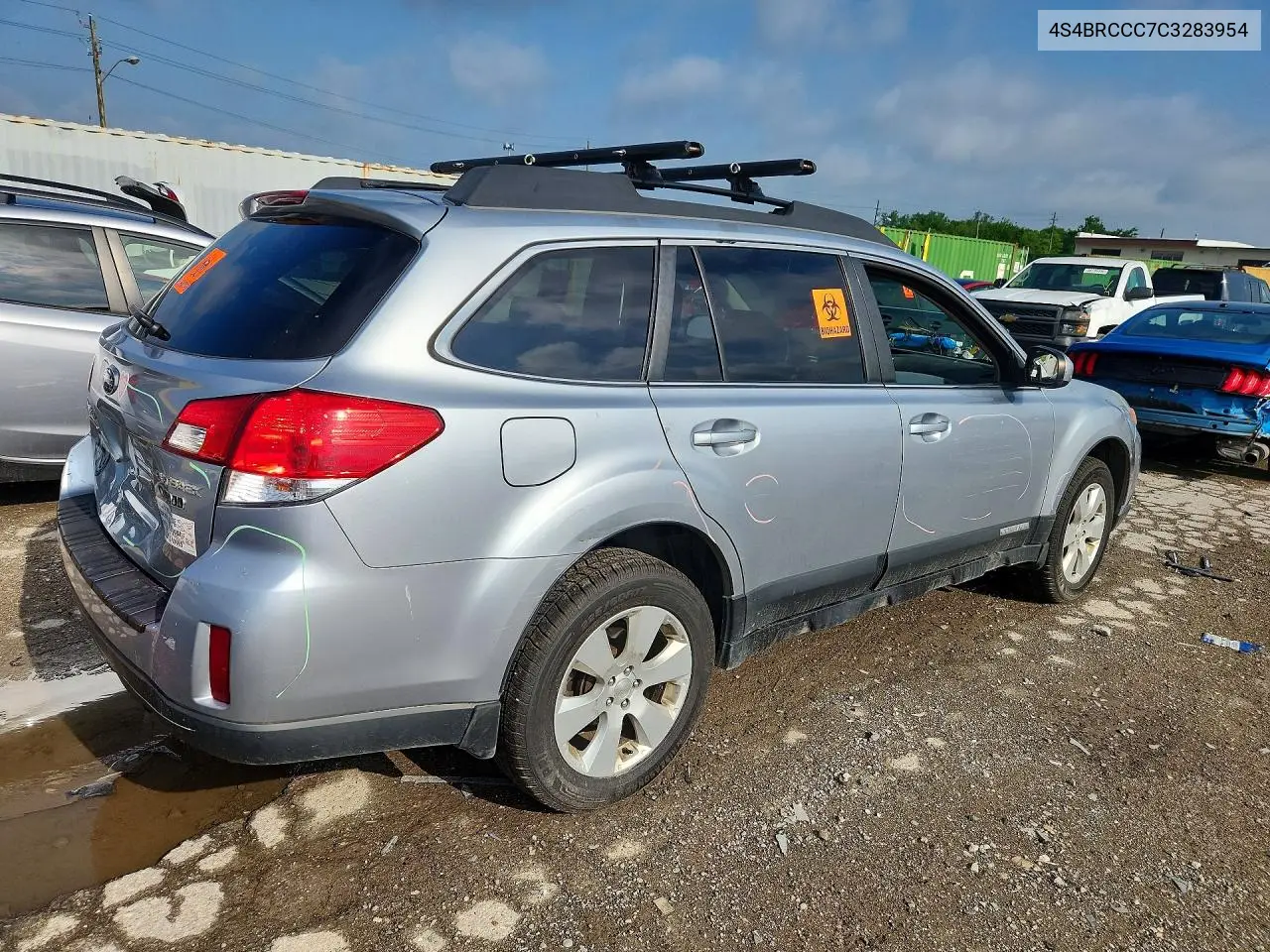 2012 Subaru Outback 2.5I Premium VIN: 4S4BRCCC7C3283954 Lot: 55710686