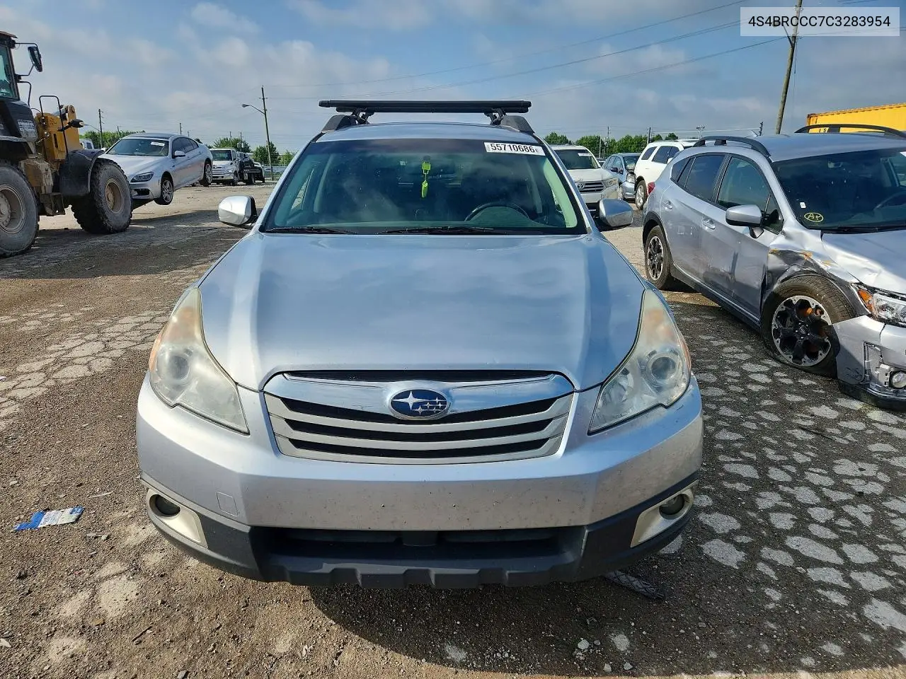 2012 Subaru Outback 2.5I Premium VIN: 4S4BRCCC7C3283954 Lot: 55710686