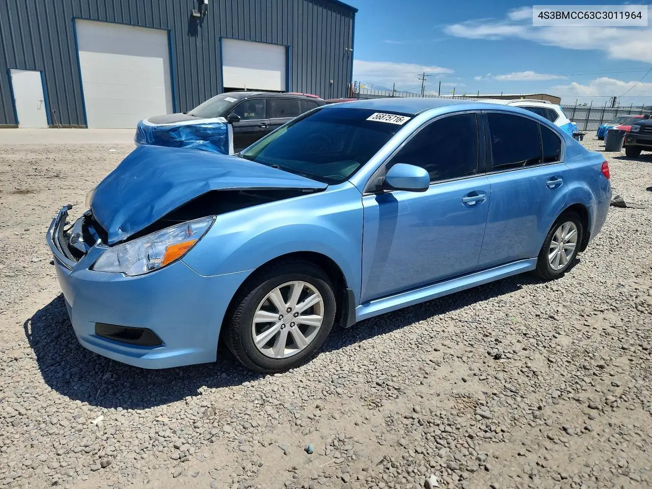 2012 Subaru Legacy 2.5I Premium VIN: 4S3BMCC63C3011964 Lot: 56875716