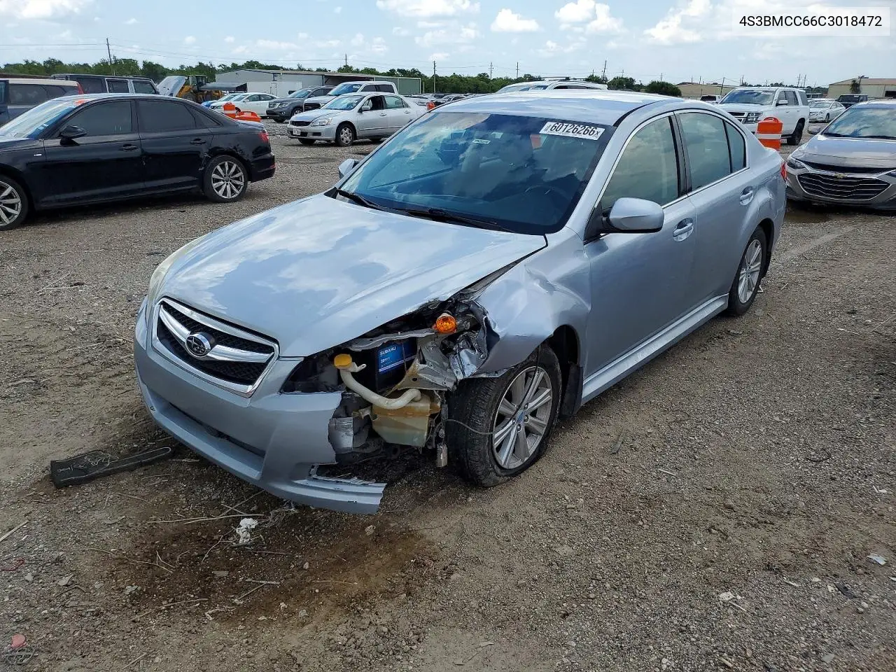 2012 Subaru Legacy 2.5I Premium VIN: 4S3BMCC66C3018472 Lot: 60126266