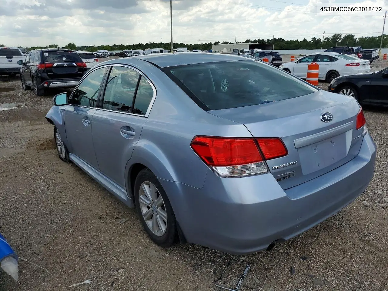 2012 Subaru Legacy 2.5I Premium VIN: 4S3BMCC66C3018472 Lot: 60126266