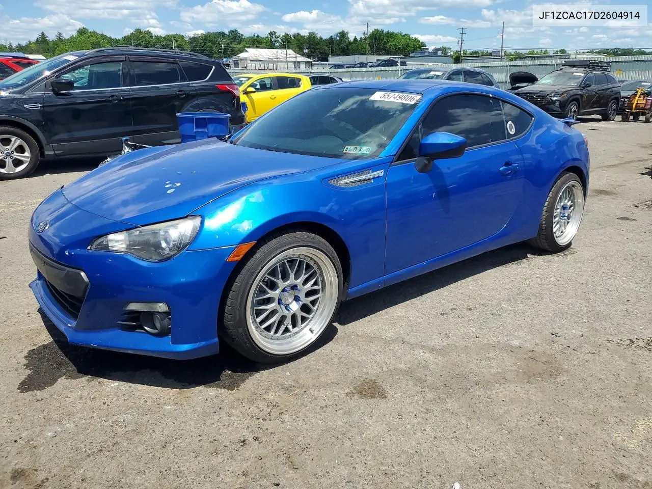 2013 Subaru Brz 2.0 Limited VIN: JF1ZCAC17D2604914 Lot: 55749806