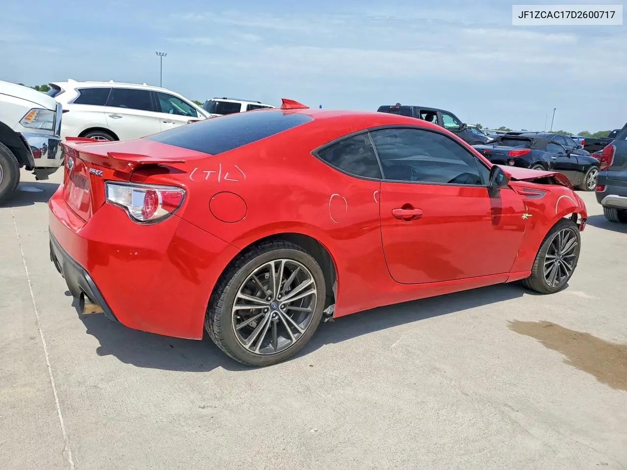2013 Subaru Brz 2.0 Limited VIN: JF1ZCAC17D2600717 Lot: 58082416