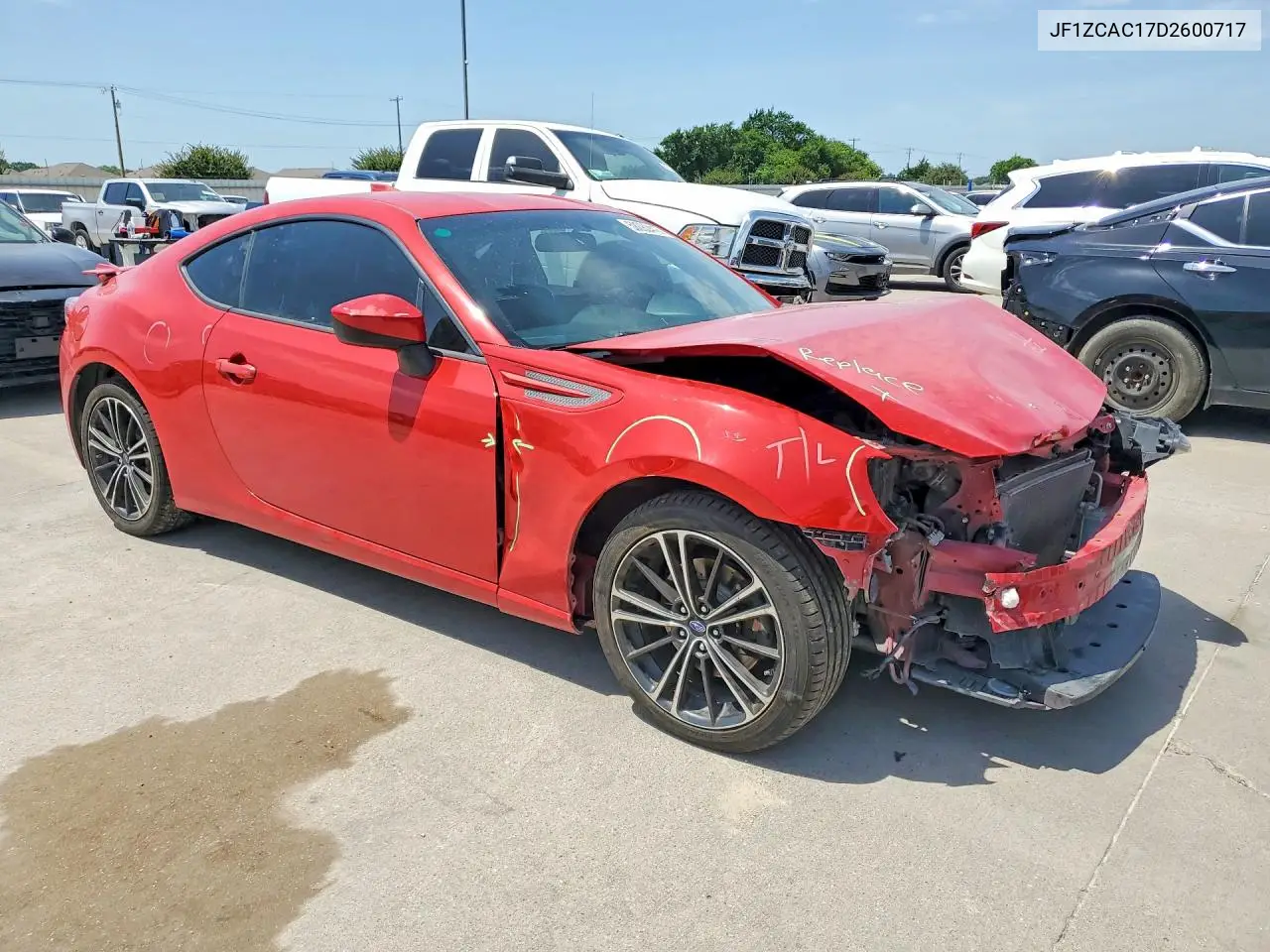 2013 Subaru Brz 2.0 Limited VIN: JF1ZCAC17D2600717 Lot: 58082416