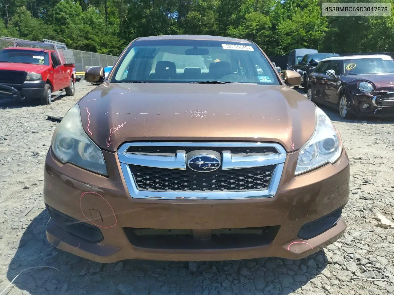 2013 Subaru Legacy 2.5I Premium VIN: 4S3BMBC69D3047878 Lot: 58255646
