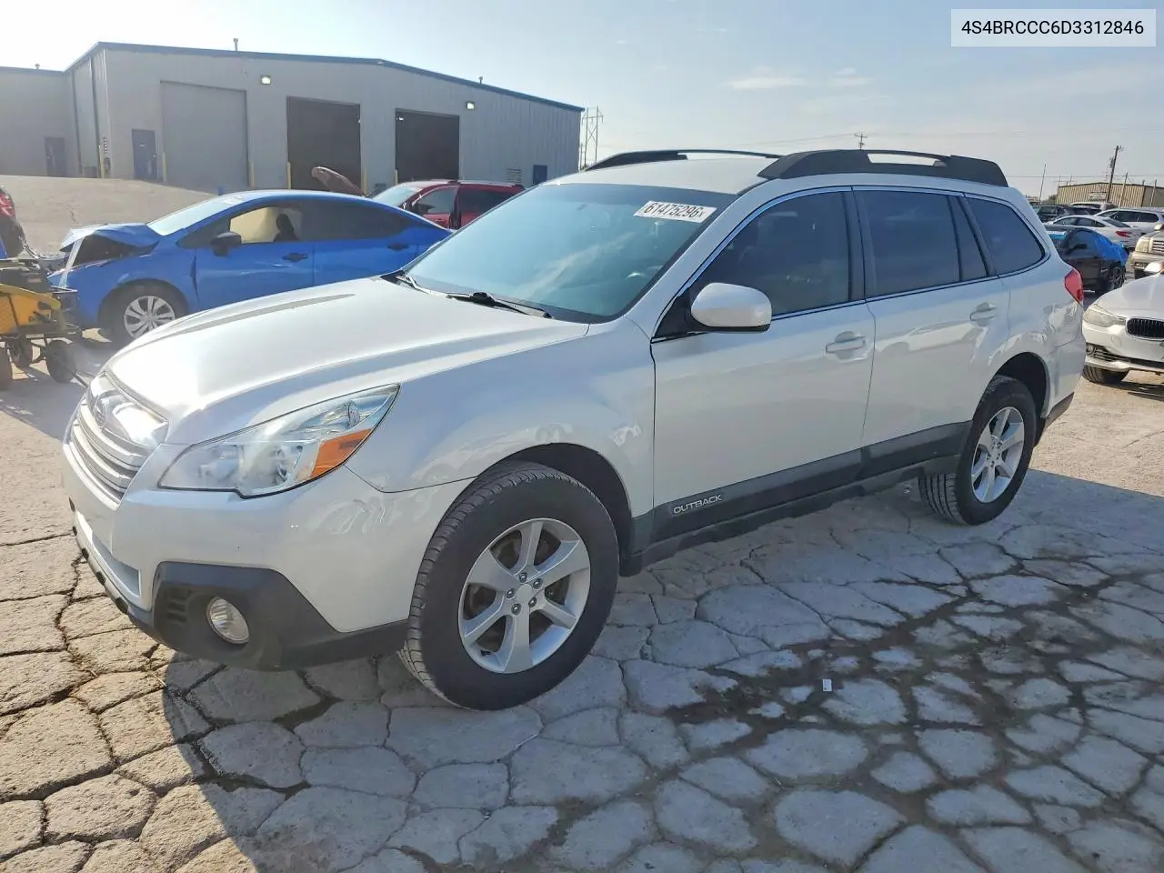 2013 Suba Outback 2. VIN: 4S4BRCCC6D3312846 Lot: 61475296
