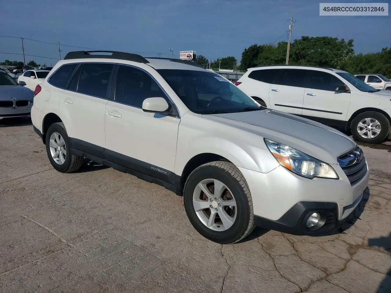 2013 Suba Outback 2. VIN: 4S4BRCCC6D3312846 Lot: 61475296